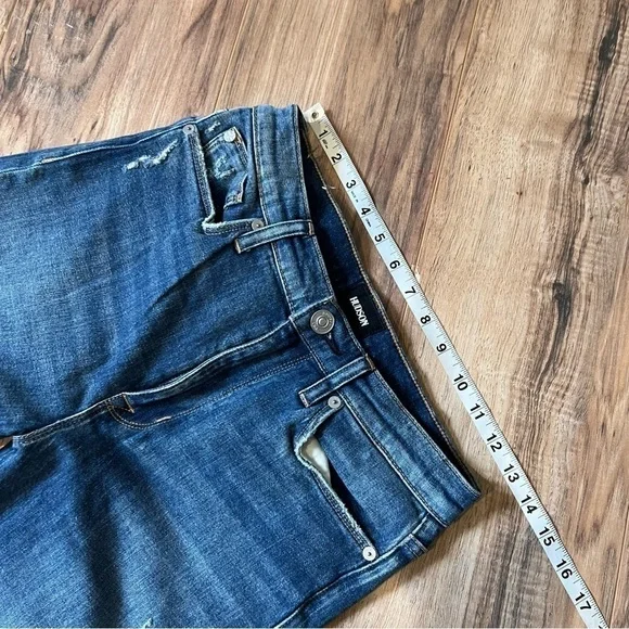 HUDSON Zooey High Rise Straight Leg Crop Jeans
